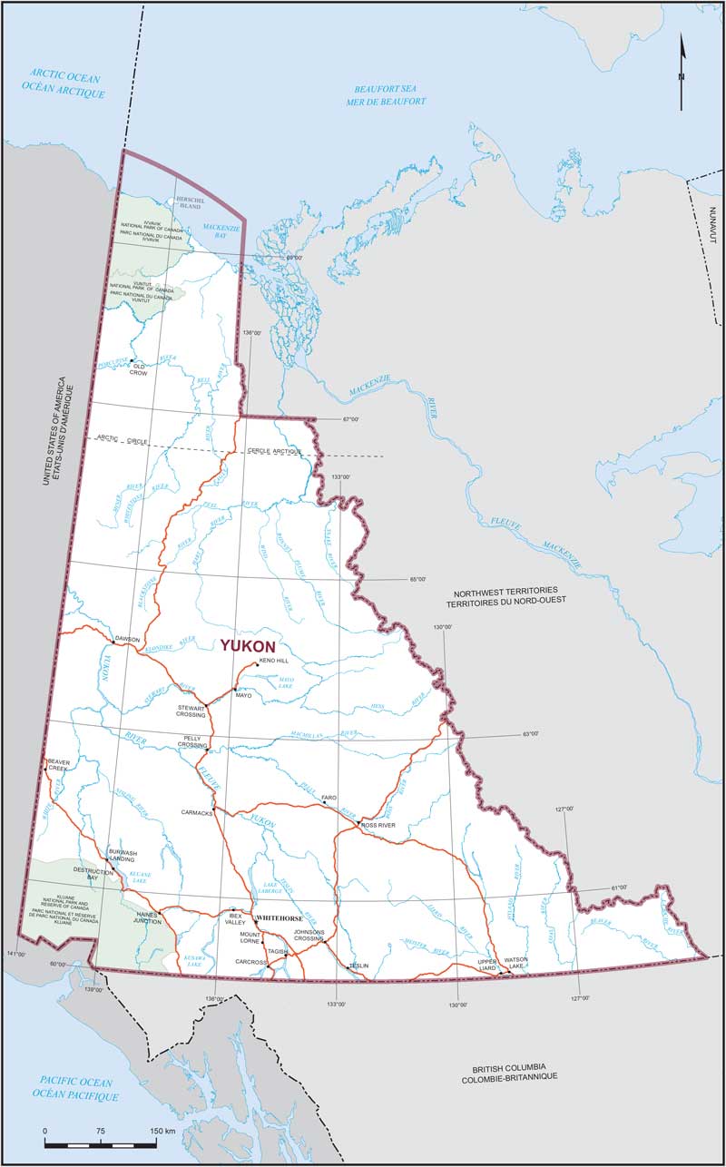 Image : Carte de la circonscription de  Yukon